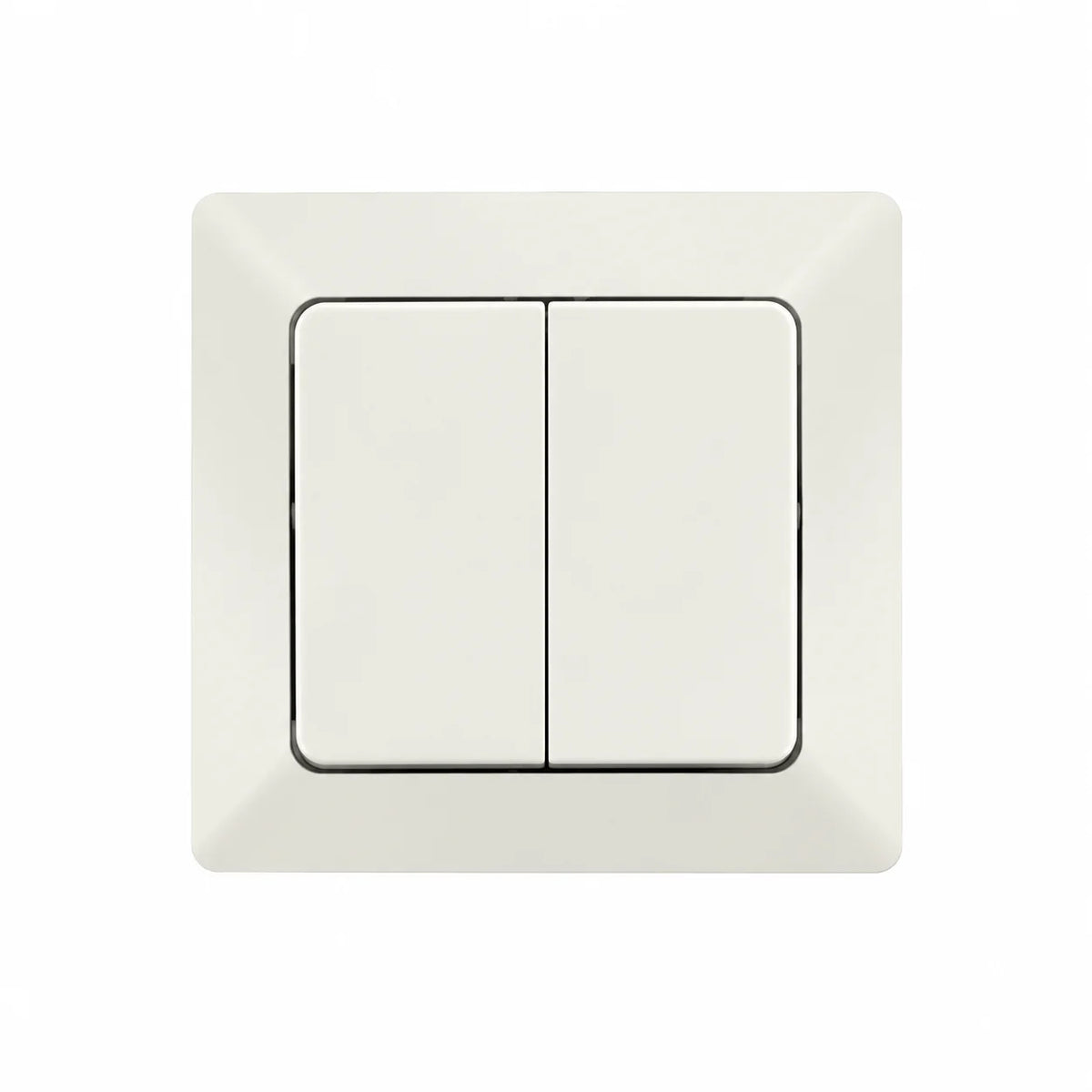 2-Channel Light Switch Merkur Pure White