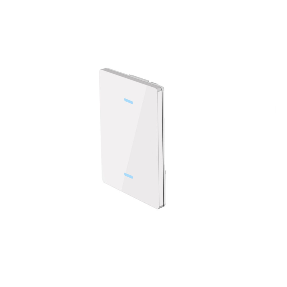 Glass cover 2 channel light switch Venus