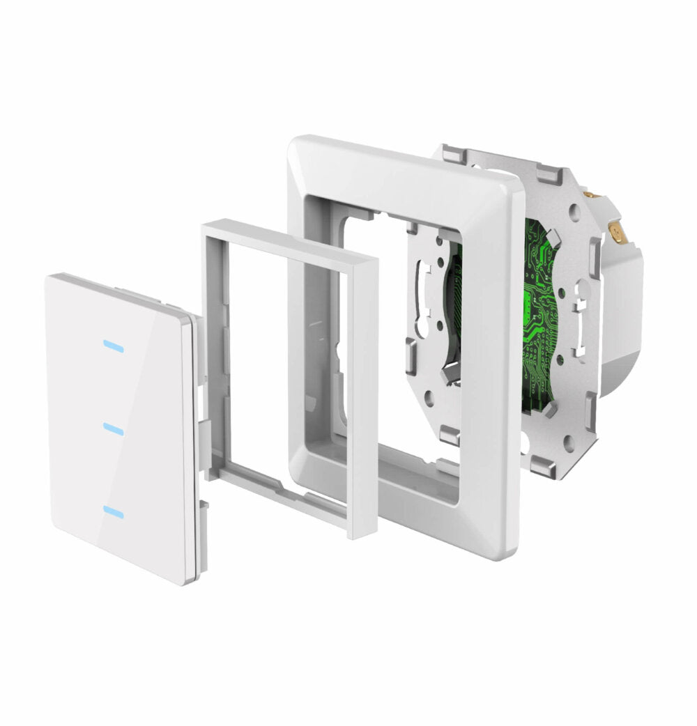 SIRO Smart 3 Kanal Lichtschalter Venus weiß