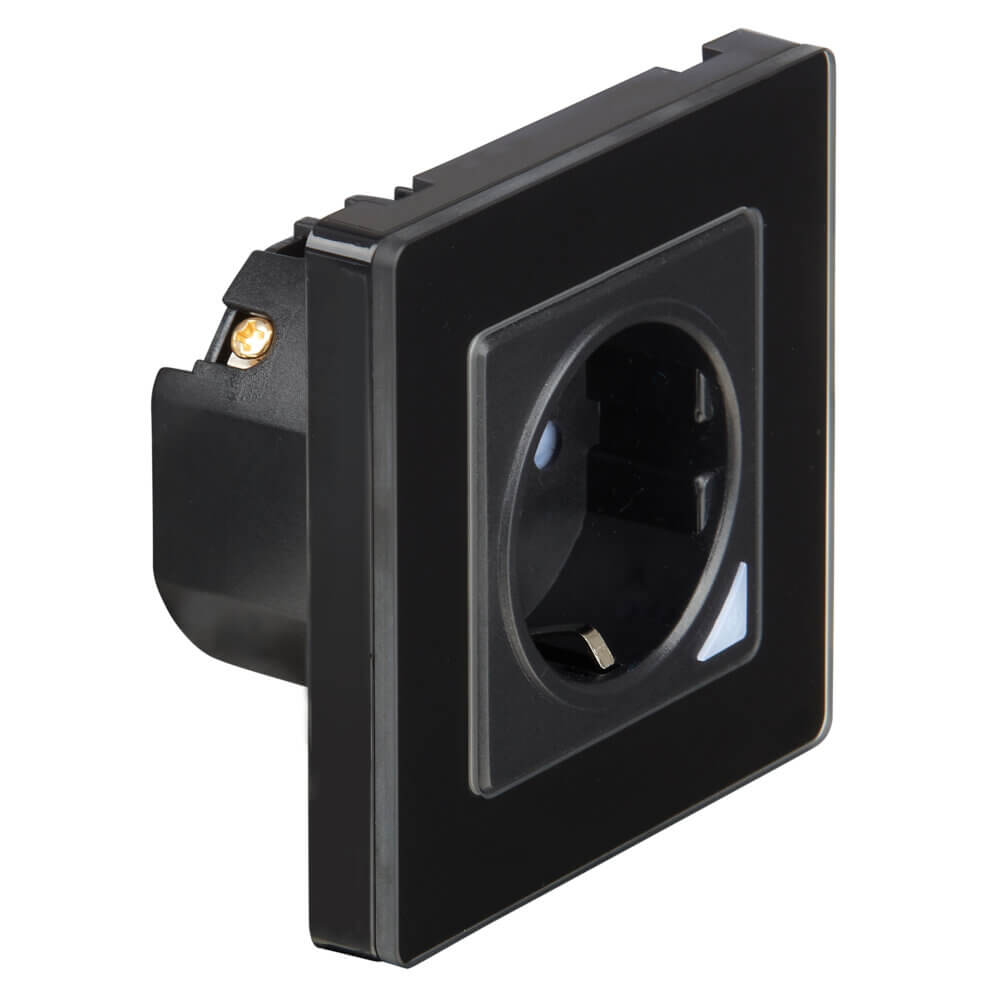 SIRO Smart flush-mounted socket Venus black