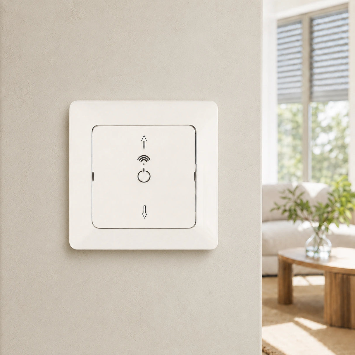 Smart Rollladenschalter Merkur reinweiß