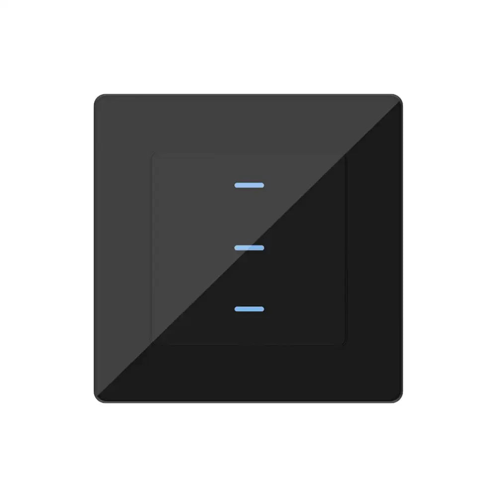 SIRO Smart 3 Kanal Lichtschalter Venus schwarz