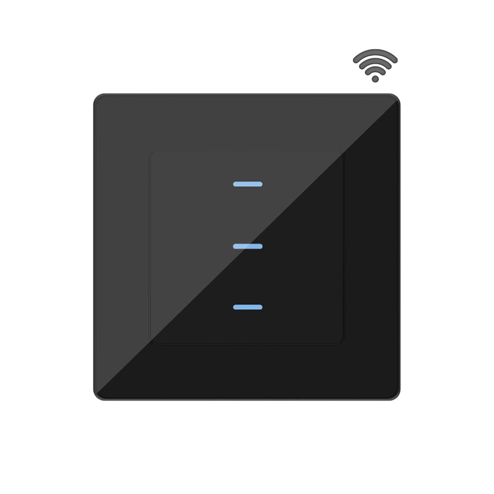 SIRO Smart 3 Kanal Lichtschalter Venus schwarz