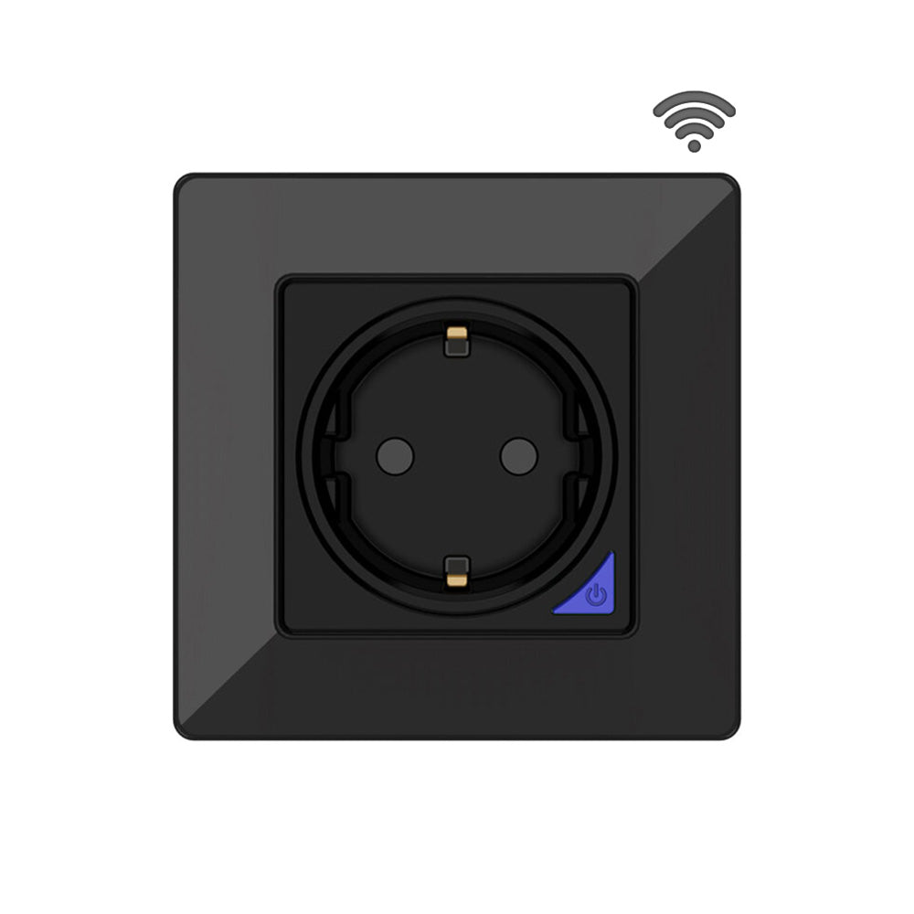 SIRO Smart flush-mounted socket Venus black