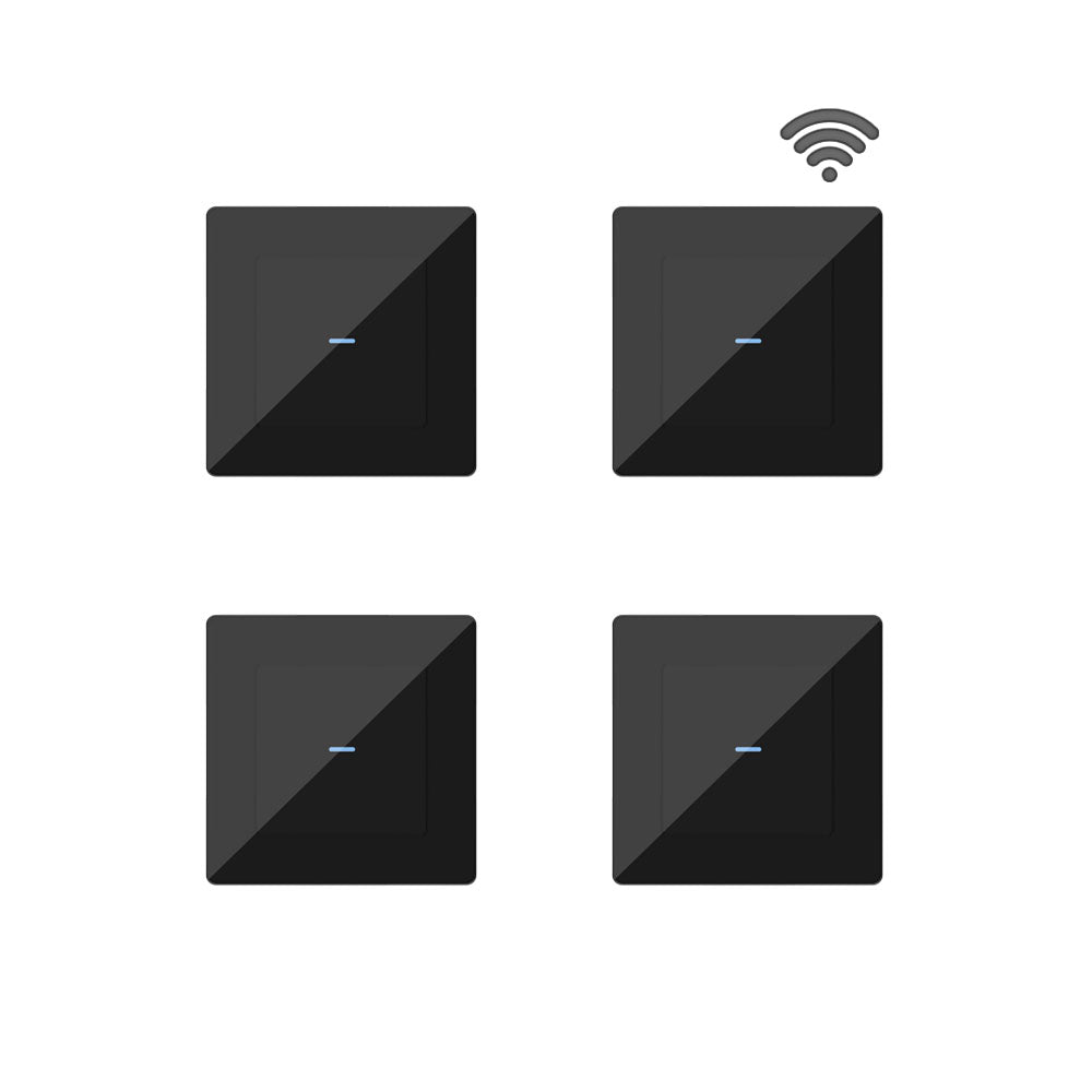 SIRO Smart Light Switch Venus Black 4-Pack