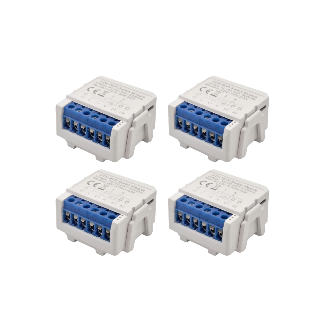 SIRO Smart Relais 2 Kanal Lichtschalter 4er Vorteilspaket