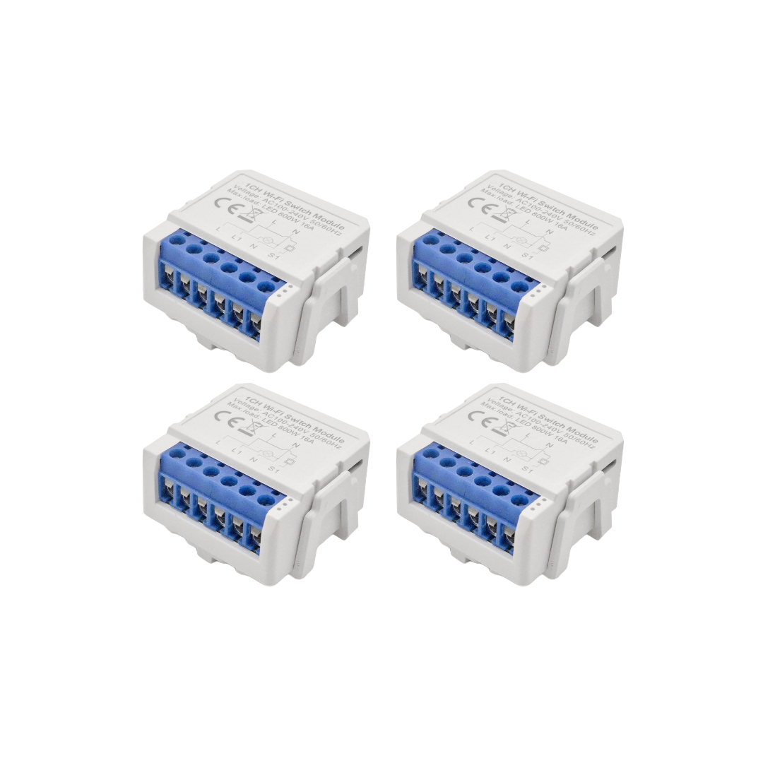 SIRO Smart Relais 1 Kanal Lichtschalter 4er Vorteilspaket