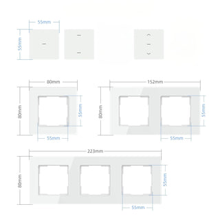 SIRO Abdeckrahmen Venus Pro 3-fach