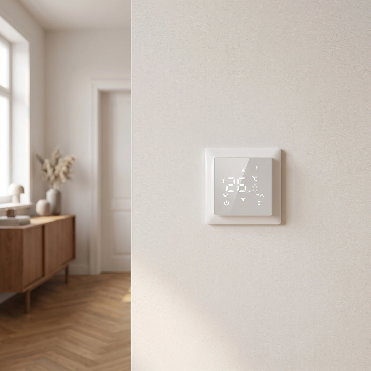 SIRO Smart Raumthermostat SL06116W weiß – Detailansicht