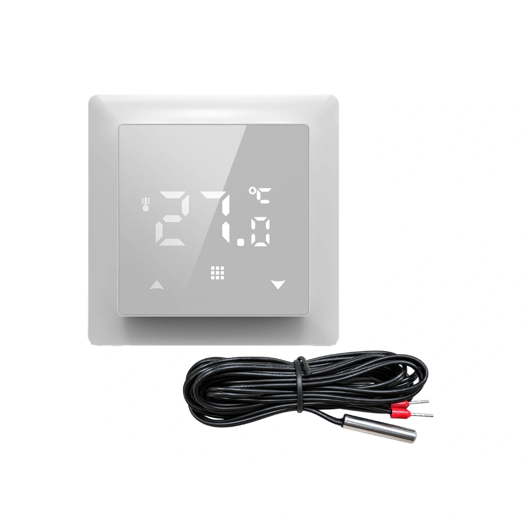 SIRO Smart Raumthermostat für elektrische Fußbodenheizung 4er-Set – mit externem NTC-Temperatursensor und Anschlusskabel