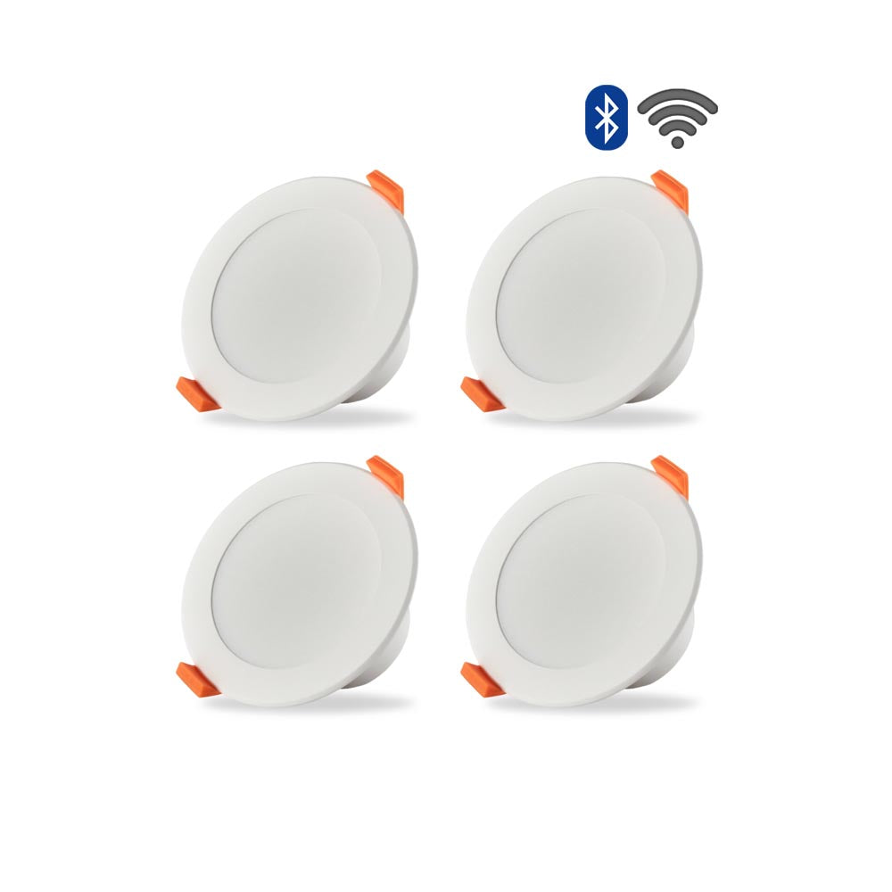 SIRO Smart WLAN Bluetooth LED Spot 4er Vorteilspaket